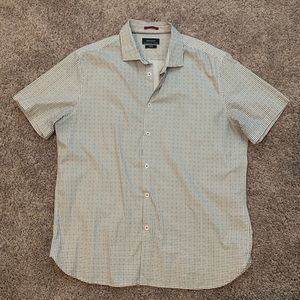 Men’s Denim & Flower Short Sleeve Shirt W&B